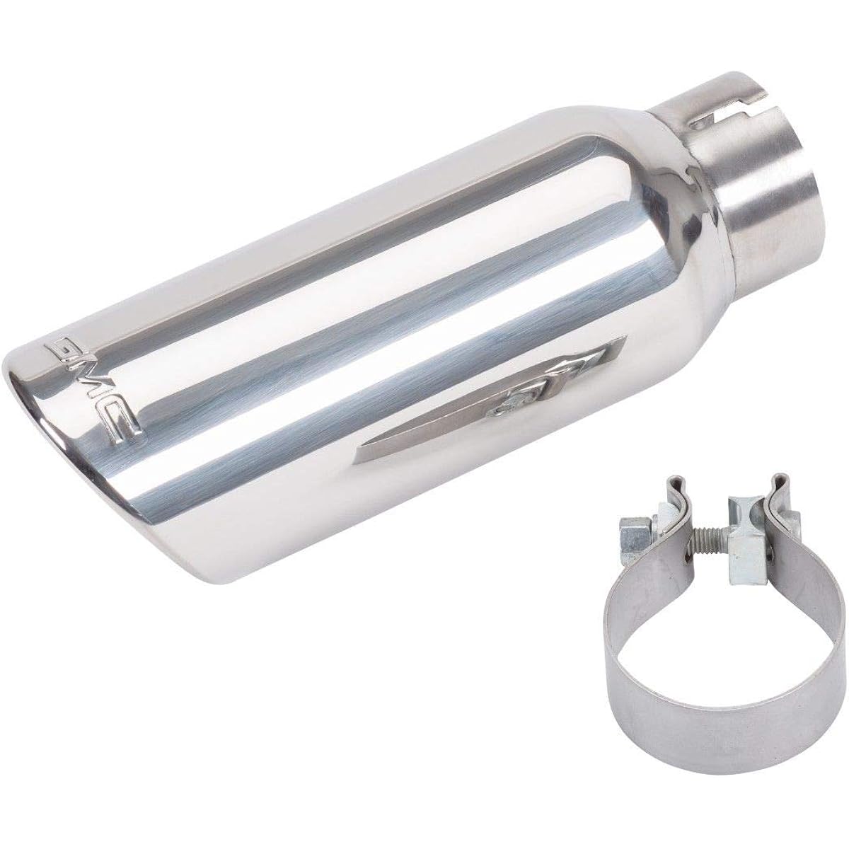 GM # 22799815 Exhaust chip -High glossy GMC logo -dual wall -angle cut