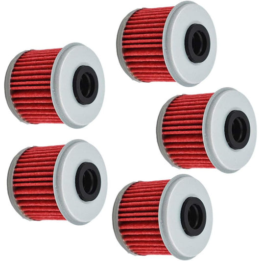ALL-CARB Replacement Oil Filter 5 Pieces for Honda TRX450R CRF150R /RB CRF250X CRF450X CRF250R CRF450R Replacement
