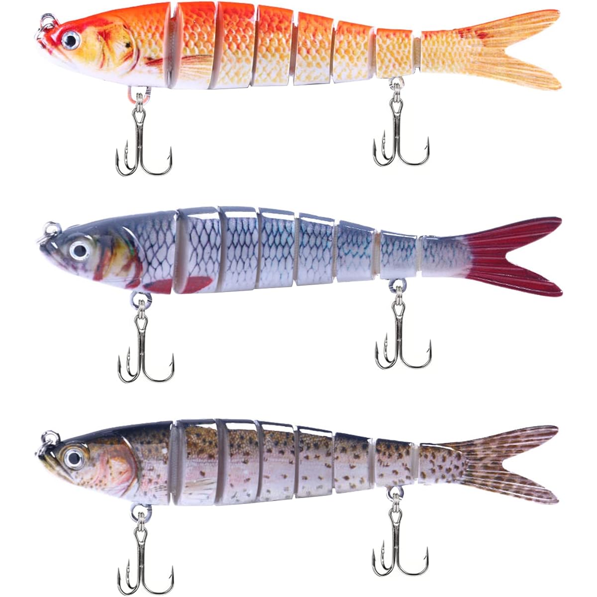 Atibin Trout Bass Fishing Joint Bait Seabass Fishing Joint Plug Jigging Lure Blue Fish Big Bait Bass Bait Bass Plug Freshwater Set