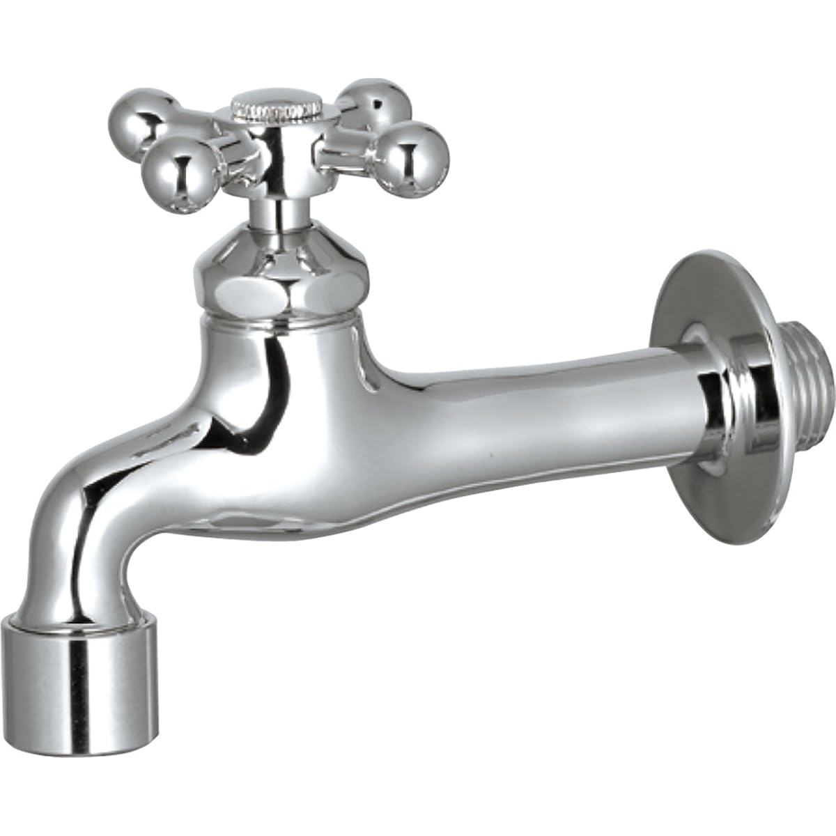 UNISON Faucet Plain Faucet Cross II Silver