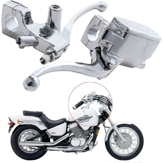 Hydraulic Brake Clutch Master Cylinder Lever Handlebar Master Cylinder Reservoir Replacement for Honda NV600 VT600 Shadow 98-08