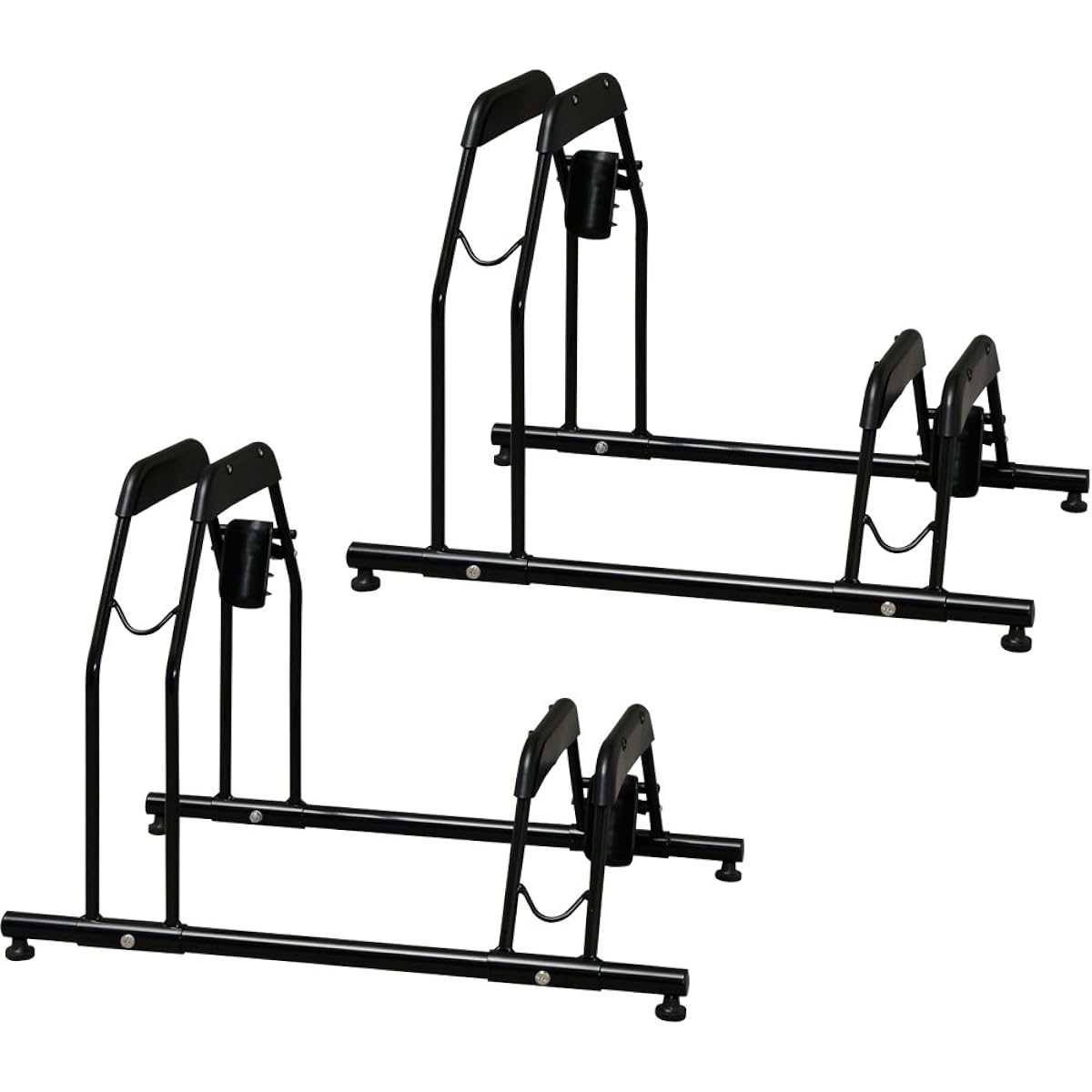 Iris Ohyama Bicycle Stand BYS-2 Black Set of 2