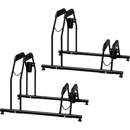Iris Ohyama Bicycle Stand BYS-2 Black Set of 2