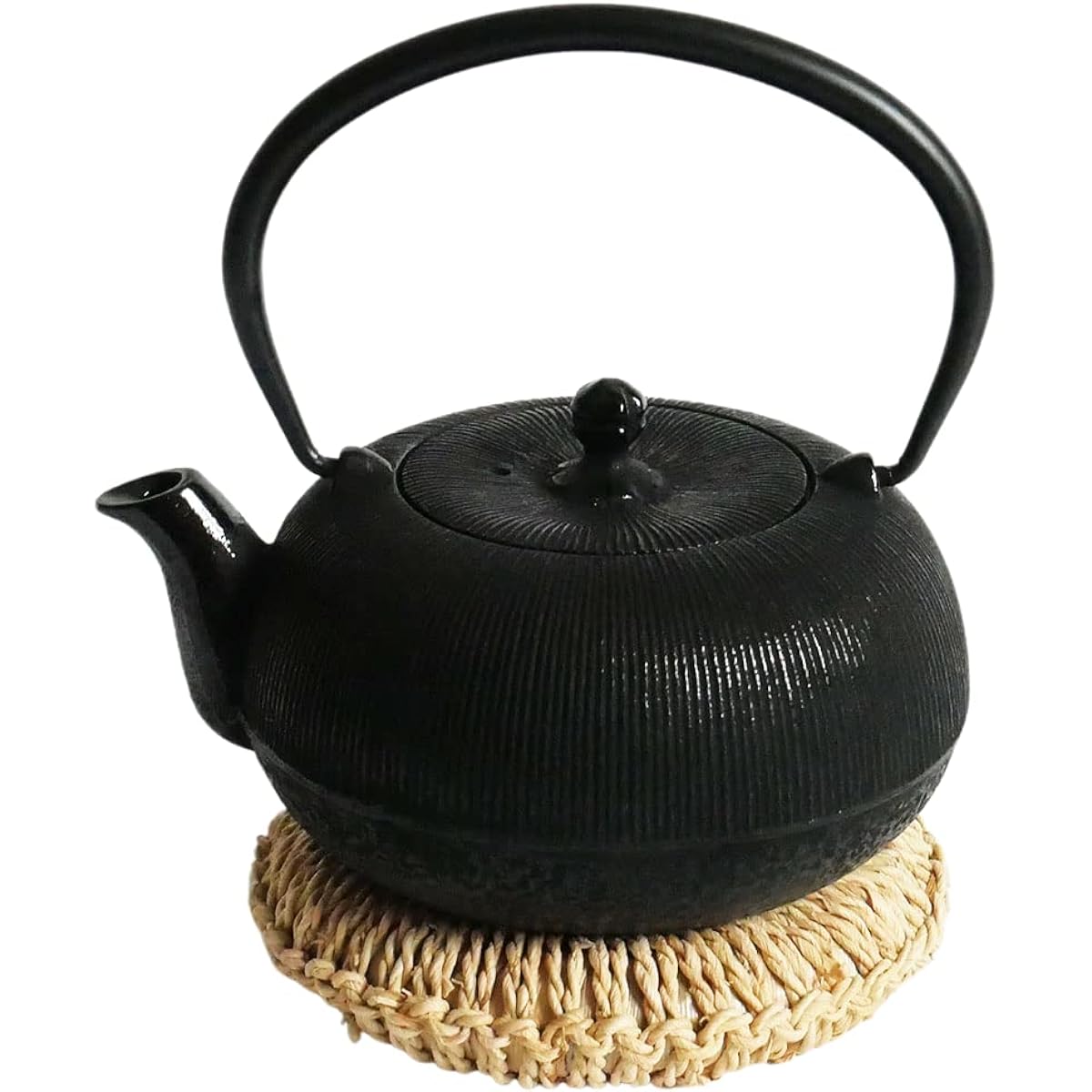[Igusa Bottle Set] Nanbu Ironware Iron Kettle Thousand Striped Pattern 700ml No Enamel/Teaspot Made in Japan Kitsusako