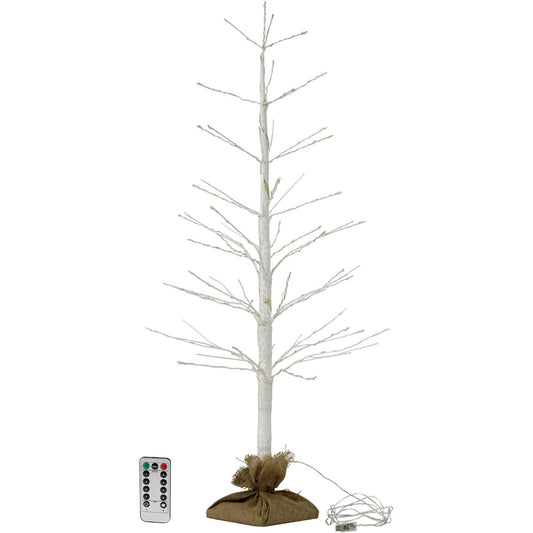 SPICE OF LIFE Christmas Tree LED Branch Tree 166 Bulbs USB Type White 110cm Illuminations 8 Types Flashing Pattern with Timer and Remote Control BRXS3013WH