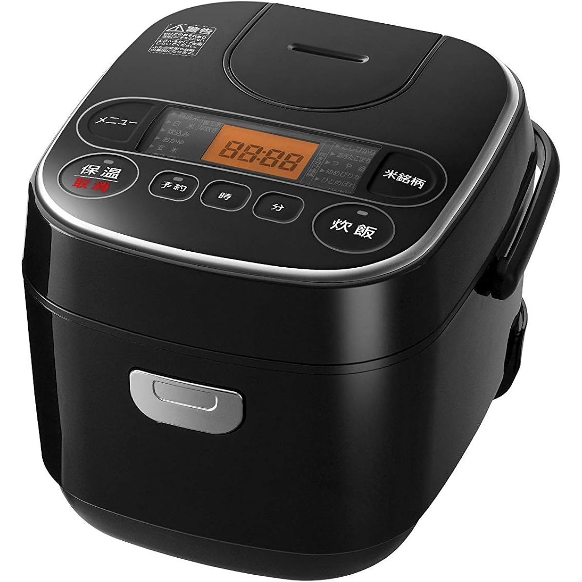 Iris Ohyama Rice Cooker, Microcomputer Type, 3 Cups, Extra Thick Copper Pot, with Brand-Cooking Function, Black, Smart Basic RC-MA30AZ-B