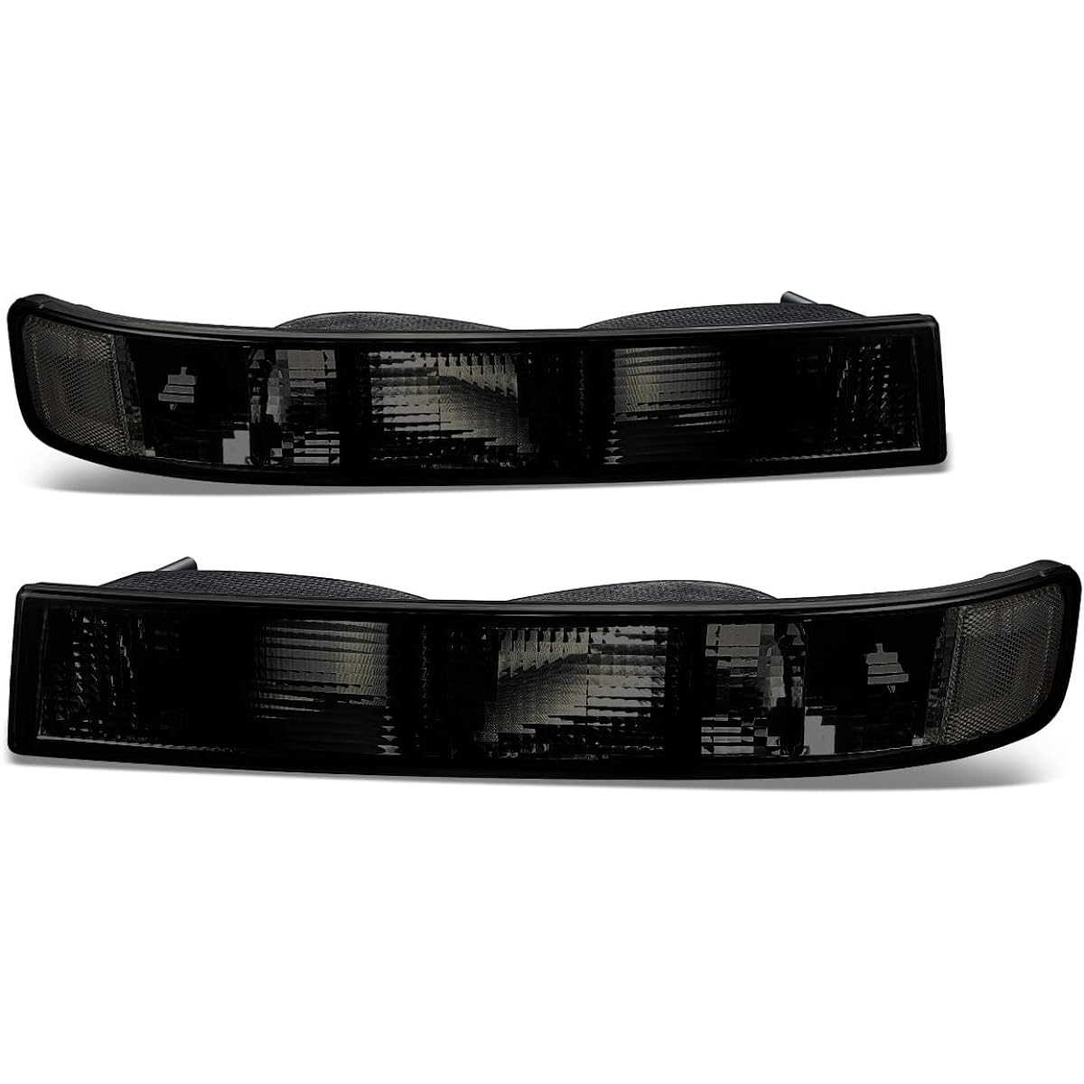 DNA MOTORING BL-CEGS03-SM-CL1 OE Style Front Bumper Parking/Winker Light 03-14 Express Savana 1500/03-23 EXPRESS SAVANA 2500 3500 Smoke/Clear