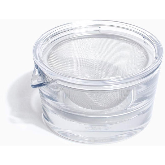 [Senchado Tokyo] "Transparent teapot" 120ml with tea strainer, unbreakable, non-hot, non-bulky teapot, made in Japan, dishwasher safe