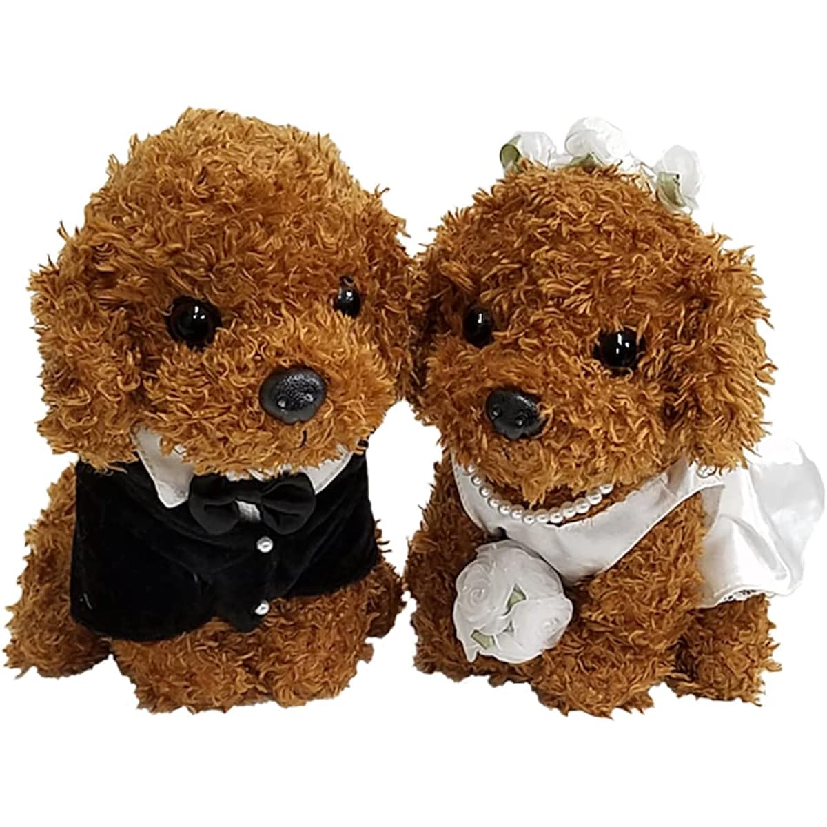[BESTEVER] [Wedding Wedding Gift] Wedding Doll Welcome Doll Bride and Groom Western Clothing Performance Wedding Decoration Gift Celebration Toy Poodle Red Best Ever Japan