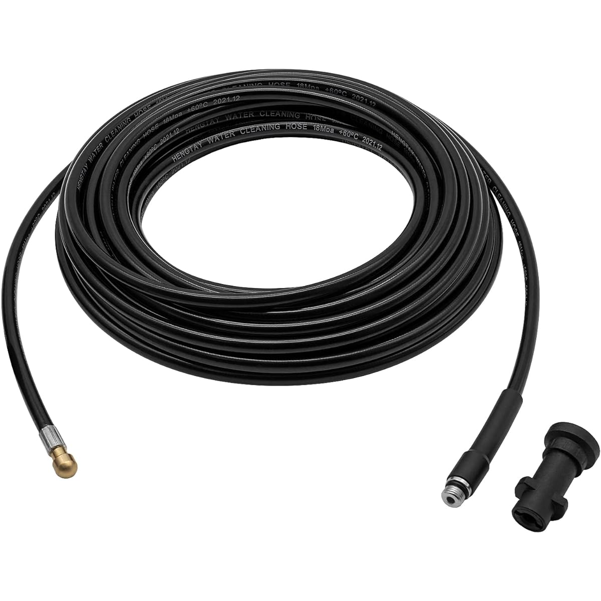 DERASL Pipe Cleaning Hose Pipe Cleaner Hose Suitable for cleaning pipes with Karcher High Pressure Washer Accessories Piping Cleaning Reverse Injection For Karcher Compatible with Karcher K2 to K7 Karcher Pipe Cleaning Hose (30M)