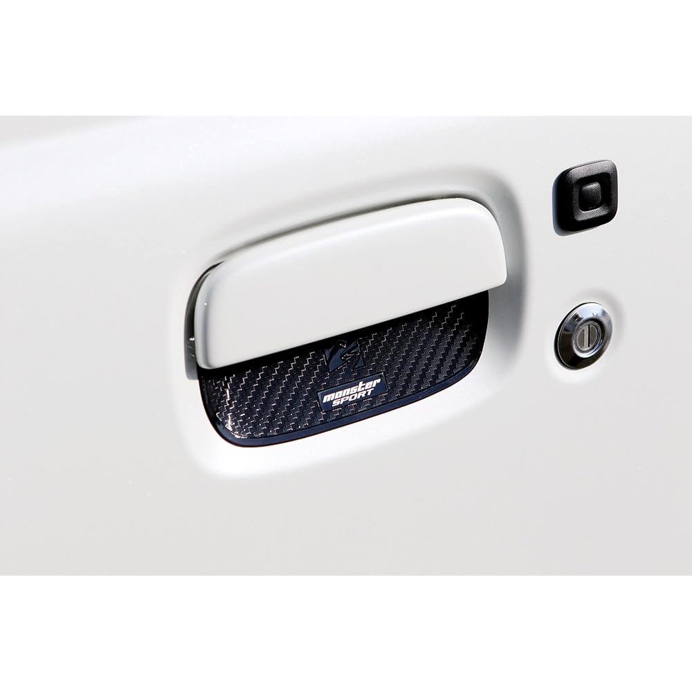 MONSTER SPORT Door Handle Protector Jimny [JB64W] / Jimny Sierra [JB74W] Set of 3 Scratch Prevention Door Handle Protection Made in Japan Black 792500-5500M