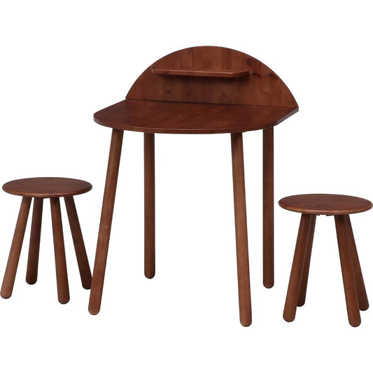 Fuji Boeki Dining Table Set for 2 People Width 70cm Medium Brown Natural Signature 37674