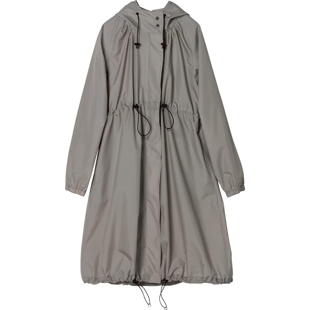 Wpc. Raincoat [Long Mod] Gray Women's Raincoat, Casual, Designed for Everyday Use, Water Repellent, Does Not Get Wet, Includes Storage Pouch, Stylish, Cute, Women's R-1101-201