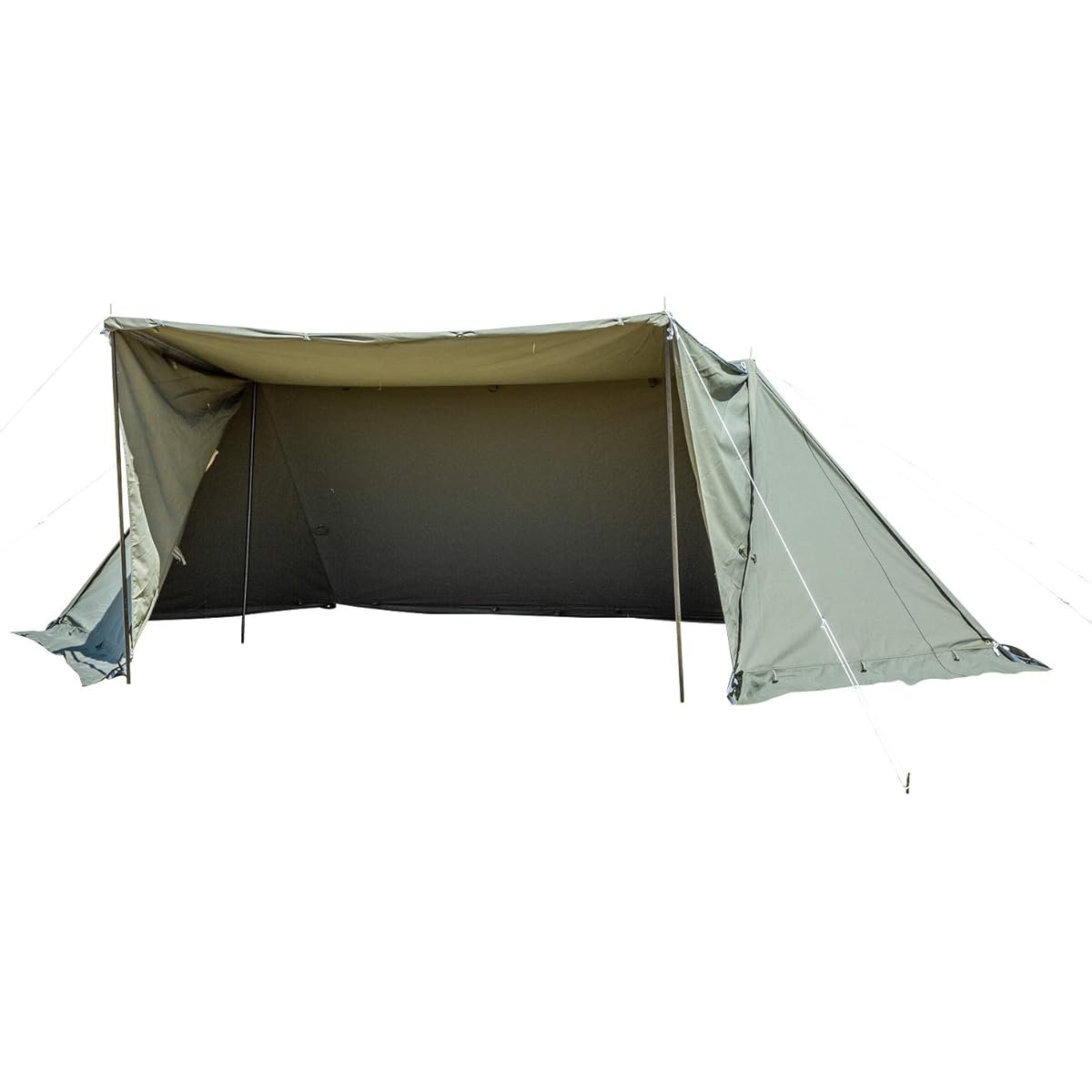 BUNDOK Solo Base BDK-79EX [For 1 Person] With Skirt and Side Walls Pup Tent Military Maku Front Wall