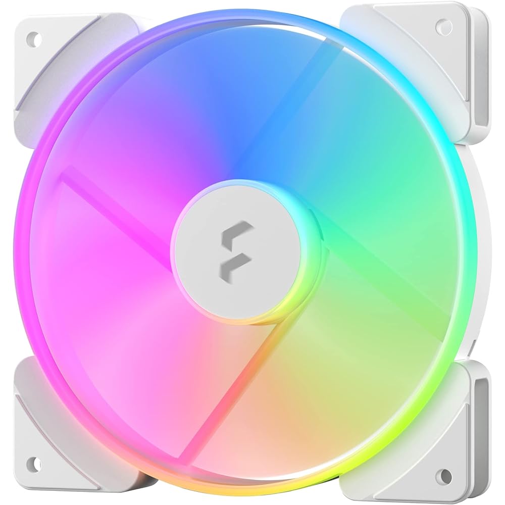 Fractal Design Prisma AL-14 PWM RGB White 140mm ARGB Compatible PC Case Fan FD-FAN-PRI-AL14-PWM-WT FN1751