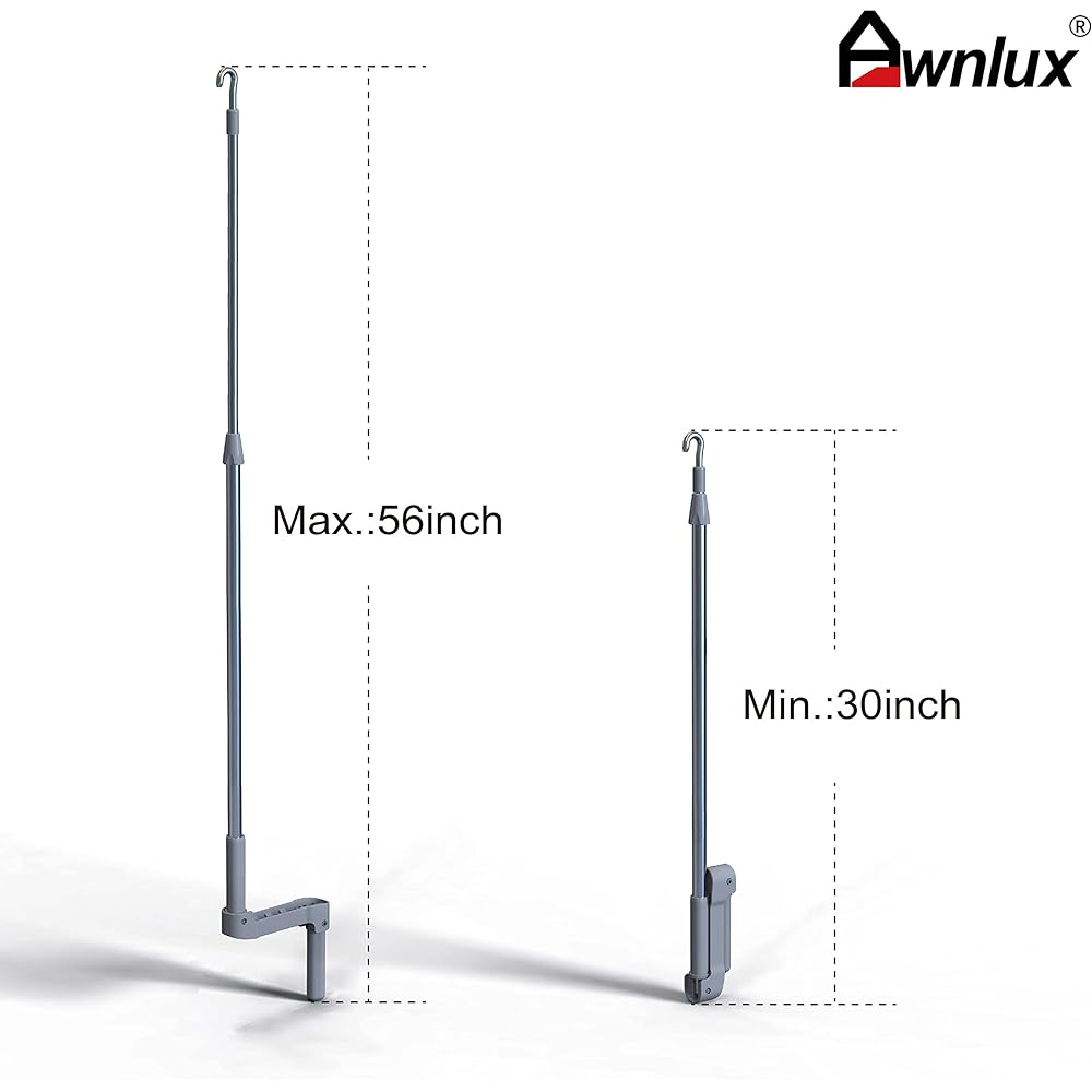 AWNLUX RV Avunning Crank Handle Folding Crank Wand RV-Oening storage Auening-Up to 56 inches