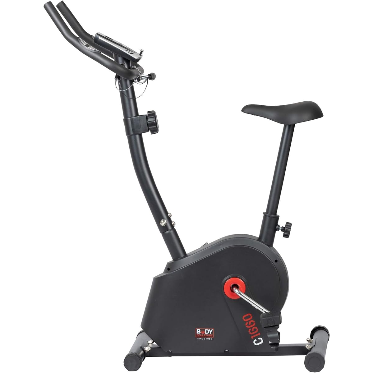 Body Sculpture BODY SCULPTURE Magnetic Bike Fitness Bike 8 Levels of Load Adjustment with Pulse Measurement Function Tablet Rack TKS91HM014 Black