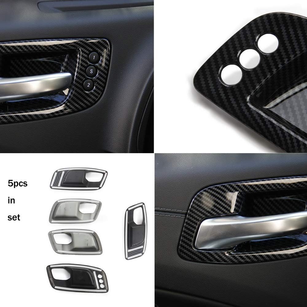 CROSSELEC Carbon Fiber Door Handle Bowl Rim DODGE CHARGER 2011-2021/ CHRYSLER 300 2015-2021