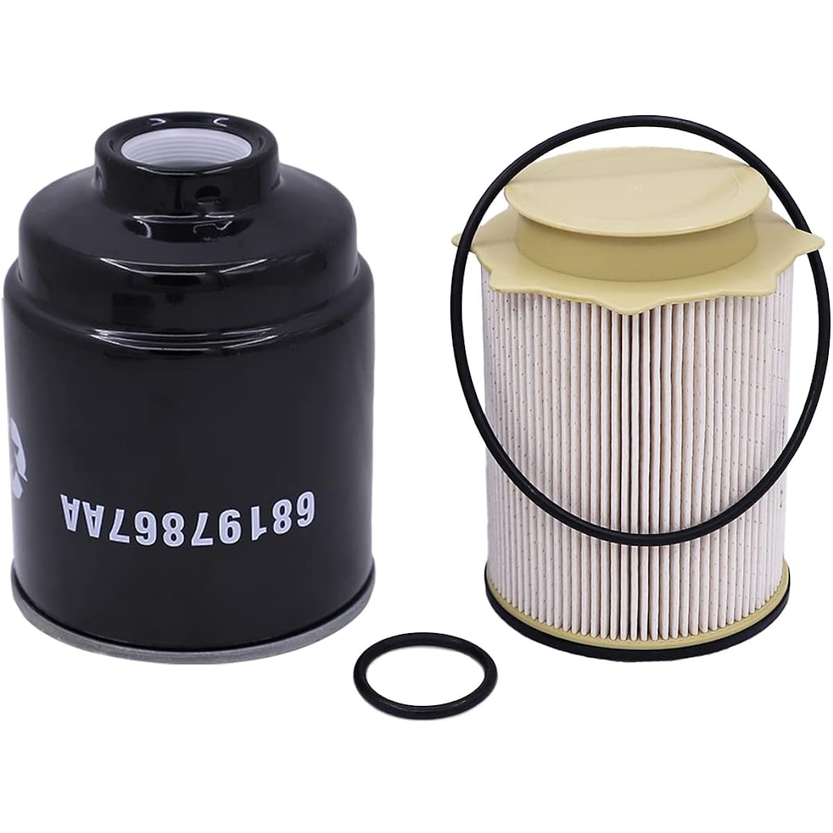 Fuel filter water separation set 6.7L CUMMINS replacement 2013-2018 DODGE RAM 2500 3500 4500 5500 6.7L Cummins Turbo Diesel Engine 68197867AA 68157291AA