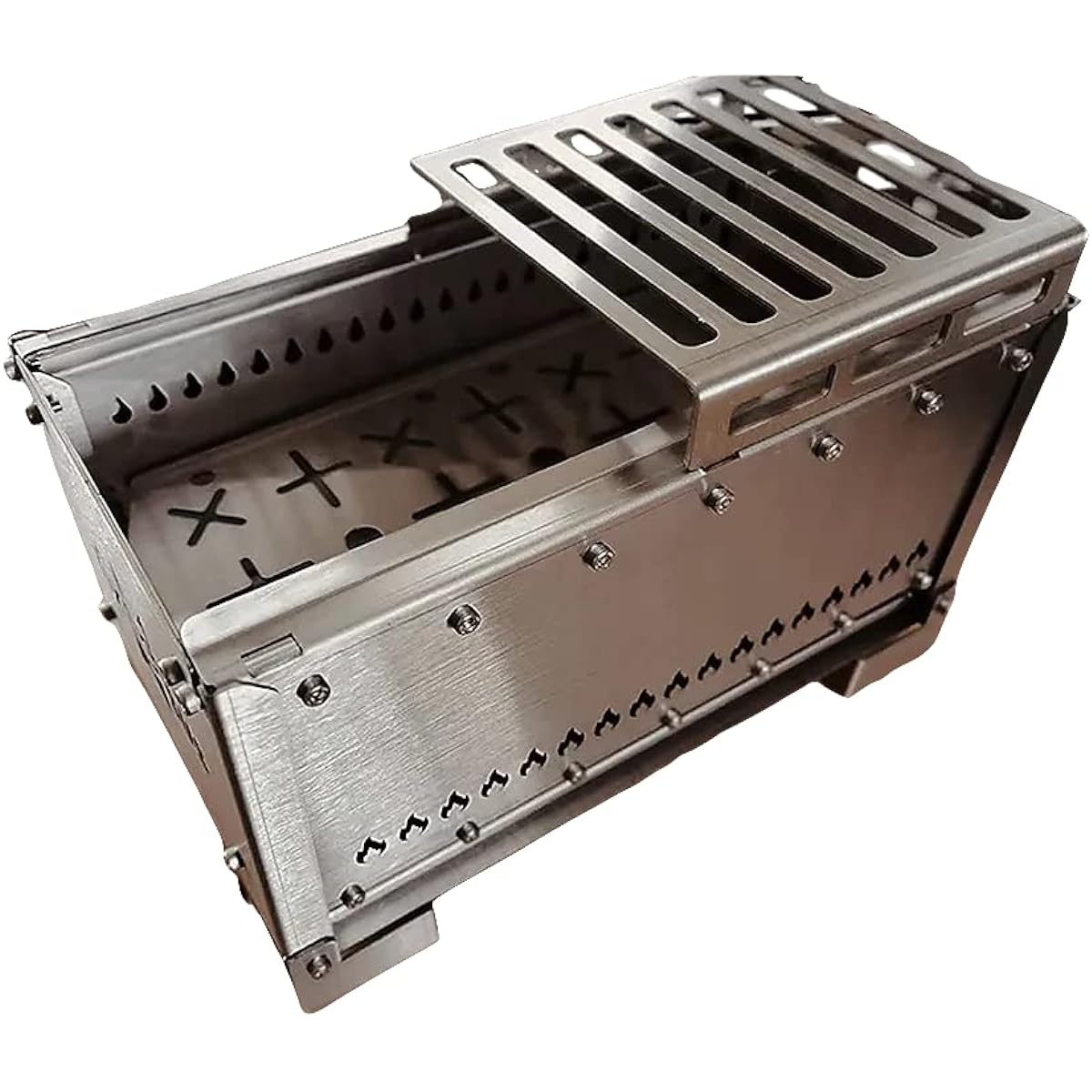 Tixsus titanium secondary combustion type bonfire stand “Fire Festival”