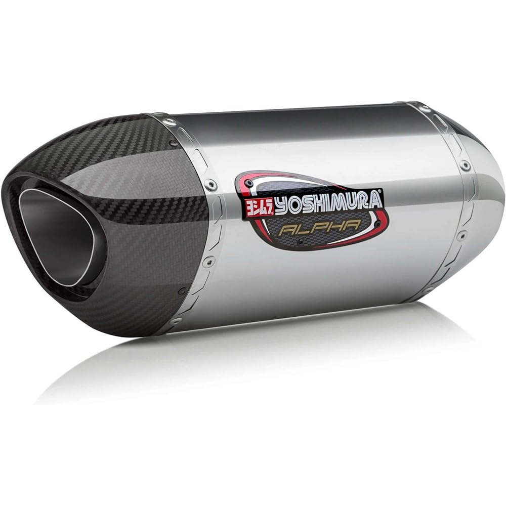 YOSHIMURA Slip-on GSX-S1000/F(17-20) ALPHA Cyclone Government Certification US YOSHIMURA Stainless Steel Cover YOSHIMURA 1K0-198-L35G0