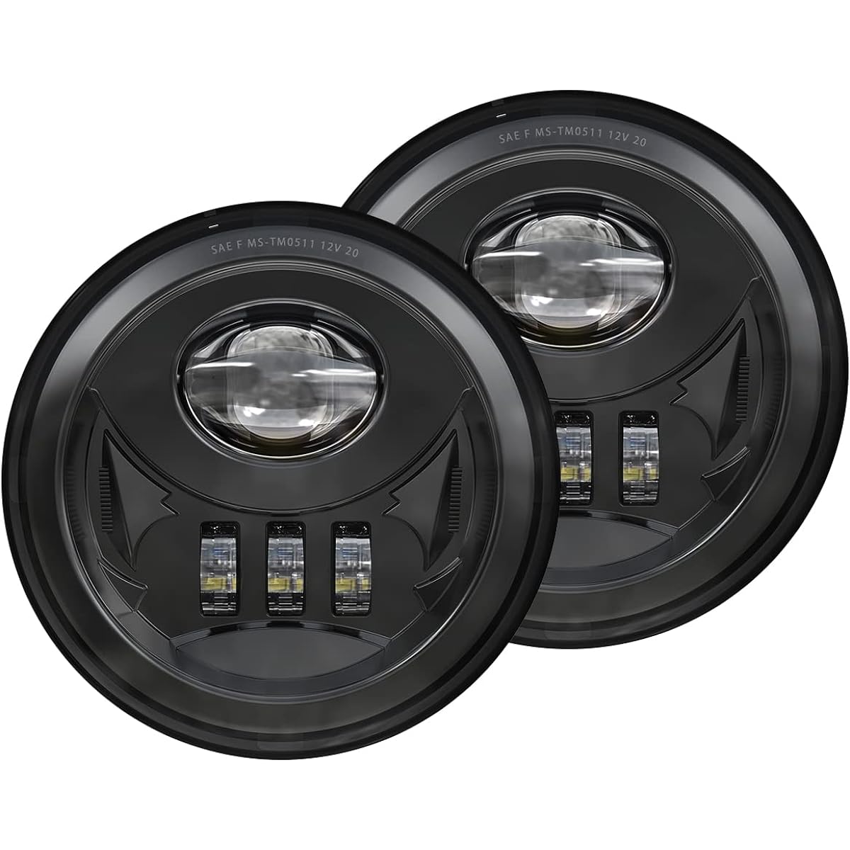 GXENOGO LED Fog Light Assembly TACOMA 2005-2011/ Solara 2004-2006/ SEQUOIA 2008-2015/ TUNDRA 2007-2013-Pair Black