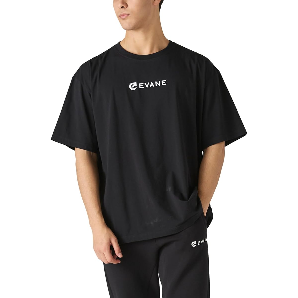 [EVANE] Evan Oversized Cotton Stretch T-Shirt Supervised by Noriaki Yamazawa