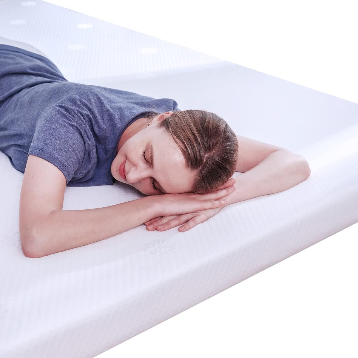 Memory foam mattress, high resilience mattress, 2-layer structure, 120 day trial period, low back pain mattress, semi-double, mattress topper, foldable, hardness 95N, density 40D, antibacterial, odor resistant, dust mite resistant, cover washable, breath