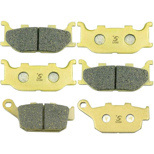 SYUU Motorcycle Replacement Front Rear Brake Pads Brake Pads Yamaha FZ6R 600 2009-2014 XJ6 N/F/S 2009-2012 FA199F FA140R