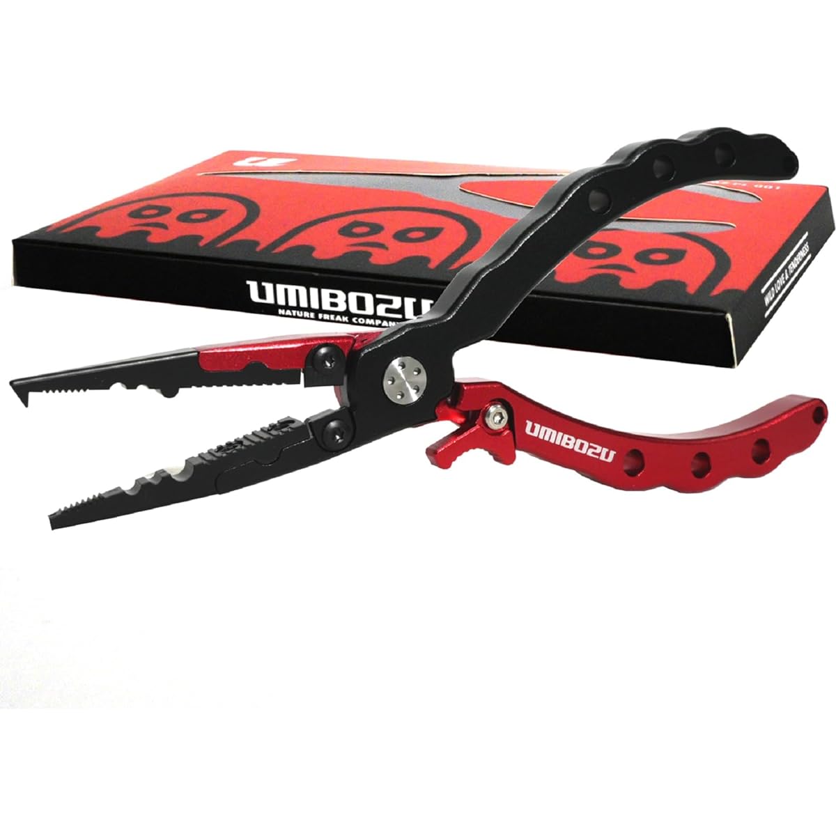 Umibozu Fishing Pliers, Domestic Rust Proof, Multifunctional, Needle Removal, Hook Removal, Line Cutter, Safety Rope Included, Stainless Steel, High Performance, Ultra Lightweight