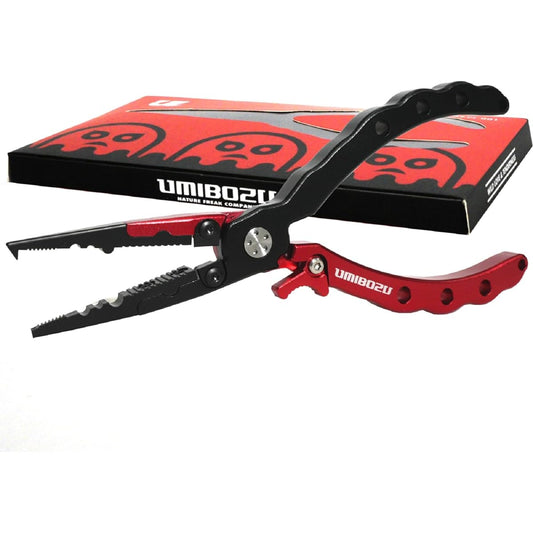 Umibozu Fishing Pliers, Domestic Rust Proof, Multifunctional, Needle Removal, Hook Removal, Line Cutter, Safety Rope Included, Stainless Steel, High Performance, Ultra Lightweight