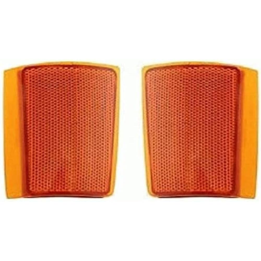 GMC C/K10 Truck 1994-2002/Yukon/Suburban 1994-1999 Side Marker Light Unit Pair Driver and Passenger Side Reflector Upper GM2550148, GM2551148