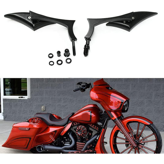 Motorcycle Black Blade Rear View Mirror for Harley Cruiser Bobber Chopper Sportster 883 1200