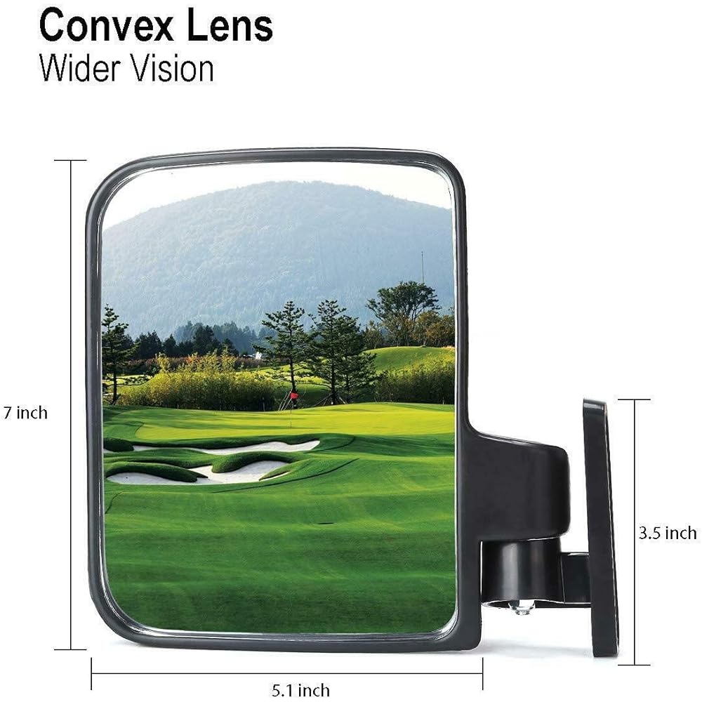 10L0L 2 Side Duria View Miller EZGO Yamaha Club Cur side Mirror Golf Cart