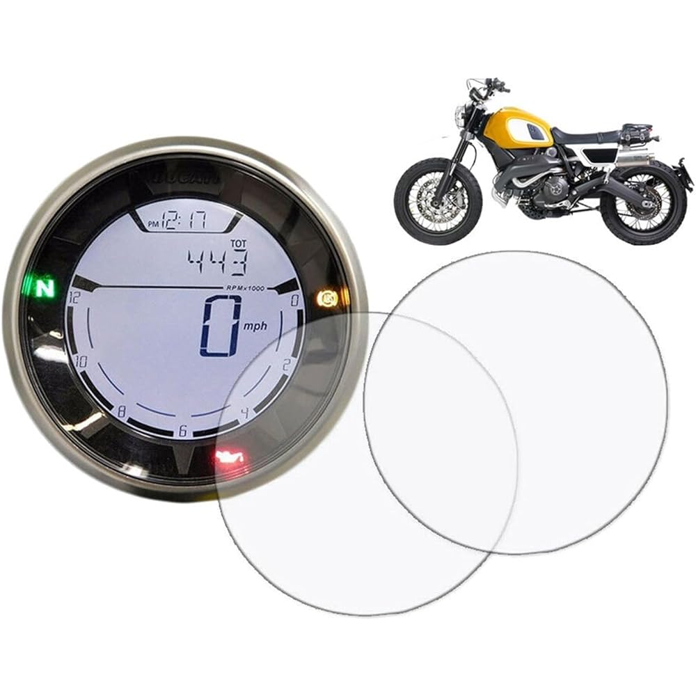 DEMUR Motorcycle Speedometer Cluster Scratch Protection Film Screen Protector Ducati Scrambler 400 800 2017 2015 2016 2018-2022 Dashboard Screen Protector (Size : 5 PCS)
