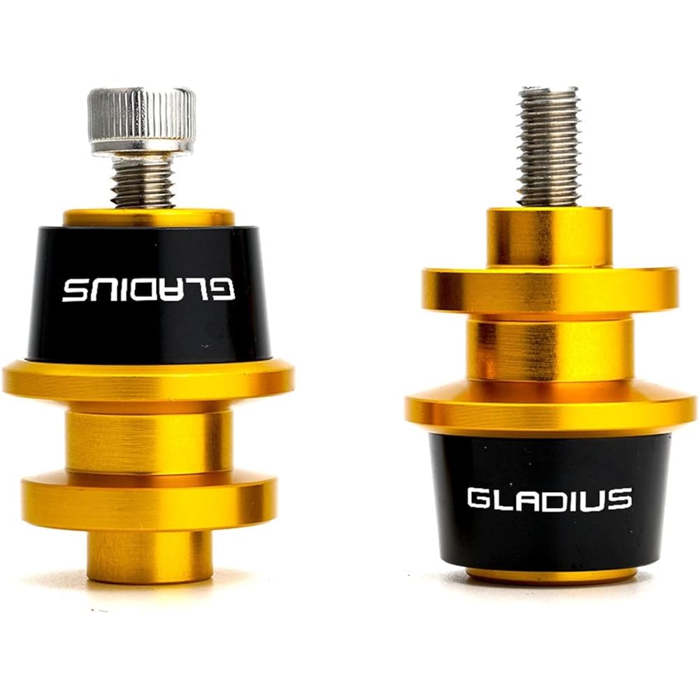 DOOREX M8 Motorcycle Swing Arm Spool Slider Swing Screw Stand Suzuki Gladius 650 SFV650 Gladius 2009-2015 2011 2011 2011 2011 Swing Arm Slider Spool (Size : X Gold)