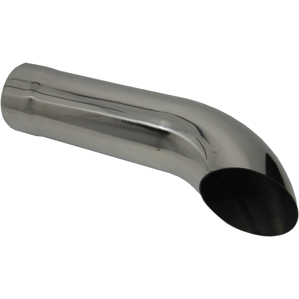 Exhaust chip turn Down exhaust chip diameter 2.50 inch x length 12.00 inch inch turn down chrome plating WTD25012-250 Wendon exhaust chip