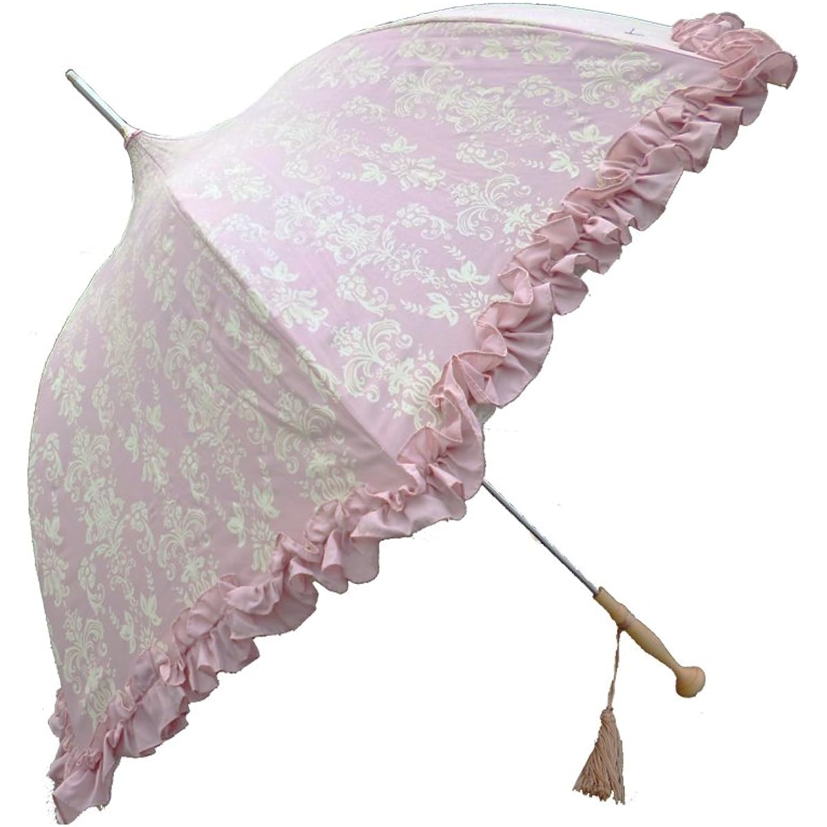Laruis Arabesque Umbrella for Sunny and Rainy Days, All 3 Colors, Long Umbrella, Hand Open, Parasol/For Sunny and Rainy Days, Madonna Pink, 8 Ribs, 55cm, UV Protection, Glass Fiber Ribs, 03AKS-WAR03MP [Authorized Distributor Product]