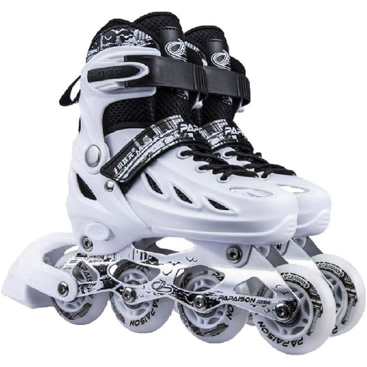 Inline Skates Roller Skates for Adults/Children Quad Skates for Girls, Boys, Men and Women, For Beginners, Adjustable Size, Mesh, Breathable, Quiet, Junior