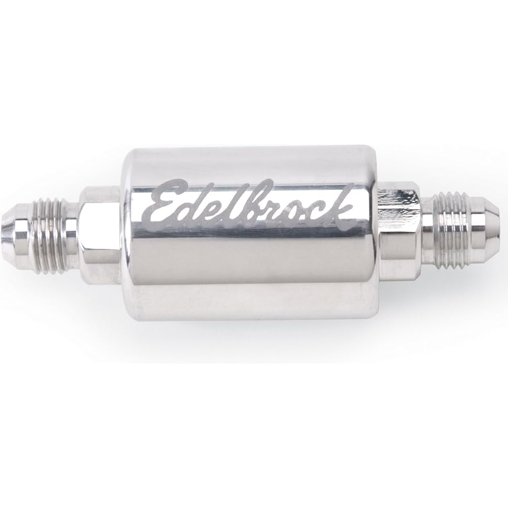 Edelbrock 8129 Polished aluminum fuel filter