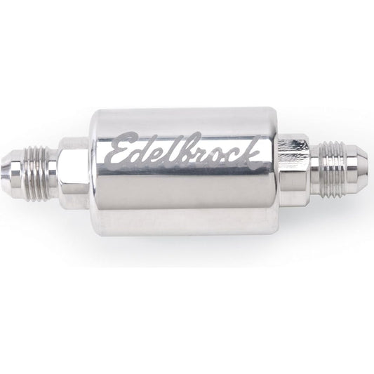 Edelbrock 8129 Polished aluminum fuel filter