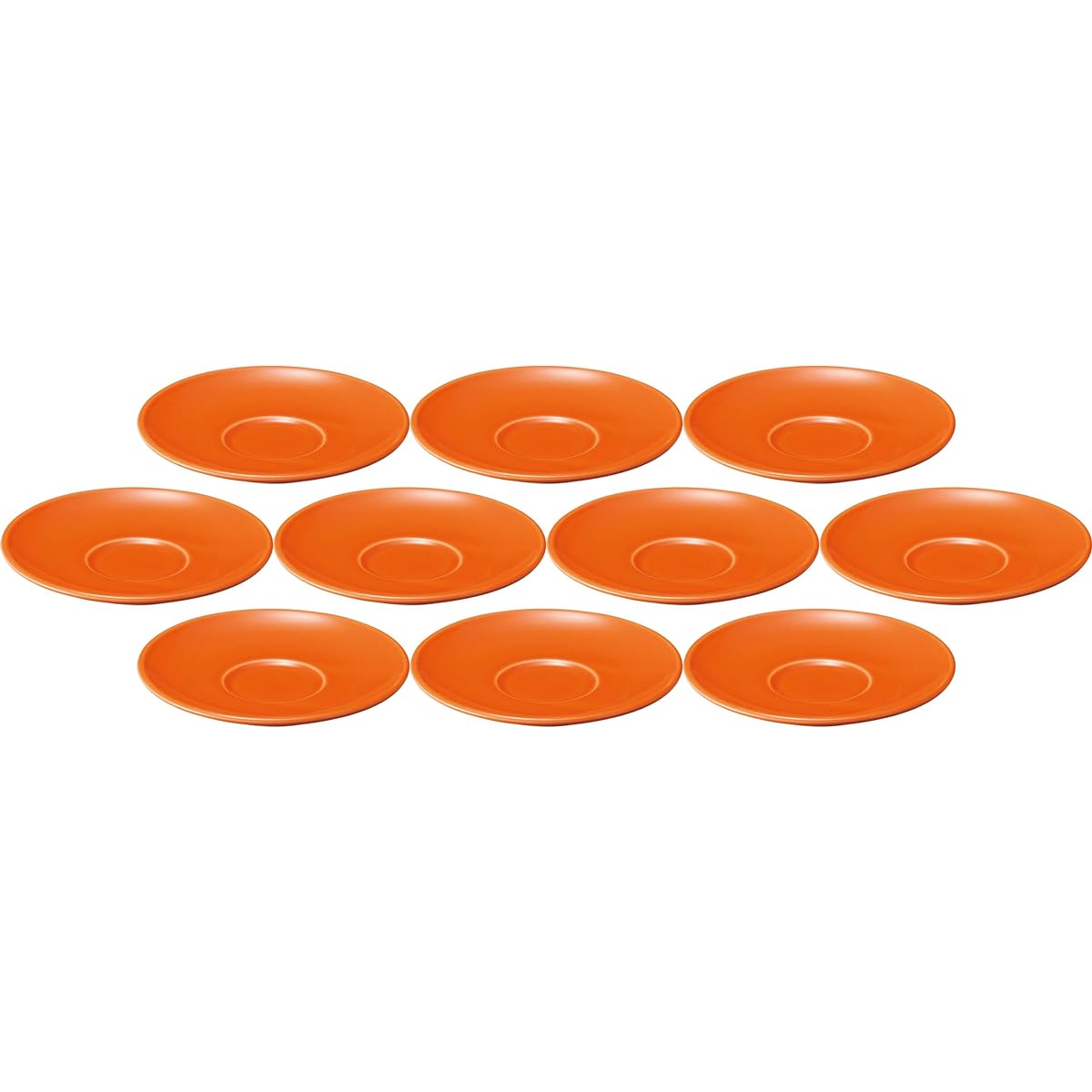 Set of 10 Neapolitan Carrot Persimmon Demitasse saucer [15×2.3cm] | Saucer