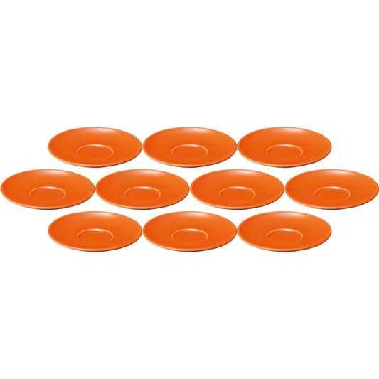 Set of 10 Neapolitan Carrot Persimmon Demitasse saucer [15×2.3cm] | Saucer