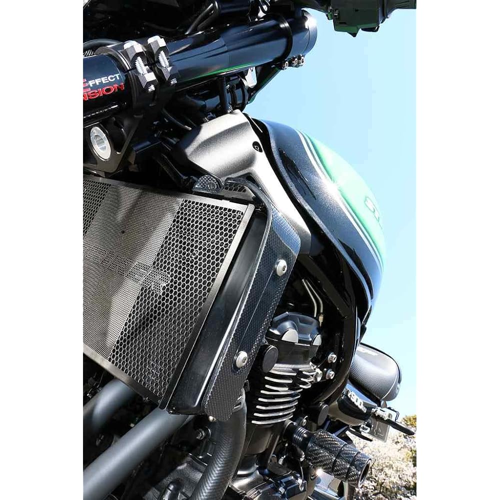 STRIKER Radiator Side Shroud Z900RS Plain Weave Carbon Left and Right Set Side Cover SAD-RSS141C