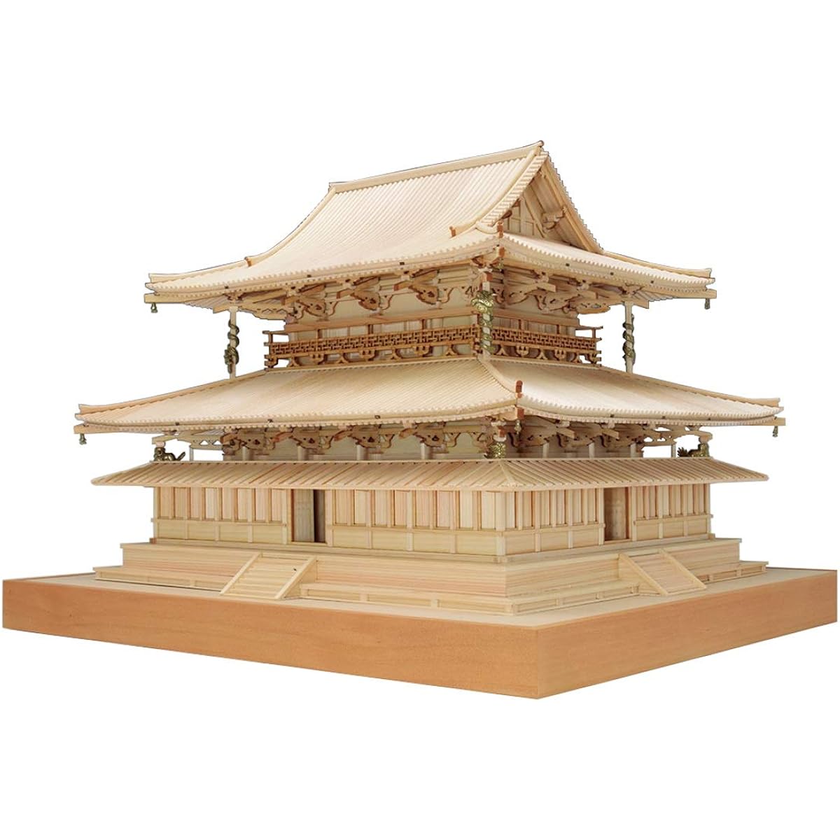 Woody Joe 1/75 Horyuji Temple Kondo Wooden Model Assembly Kit