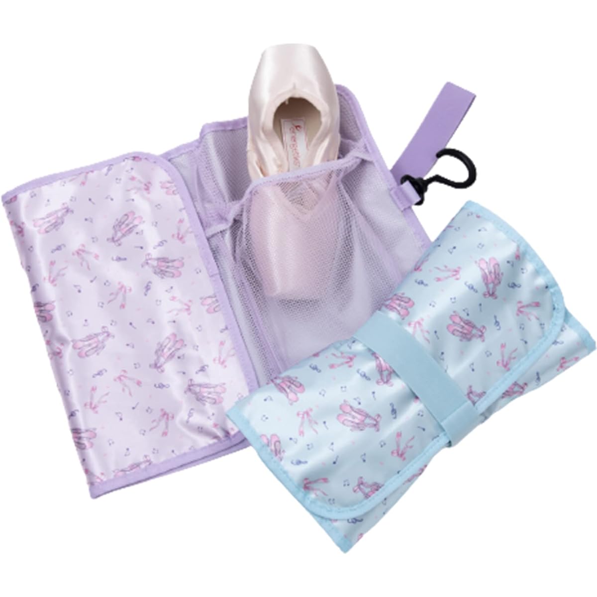 [Ballet specialty store Mignon] Pointe shoes roll case pastel color powder blue