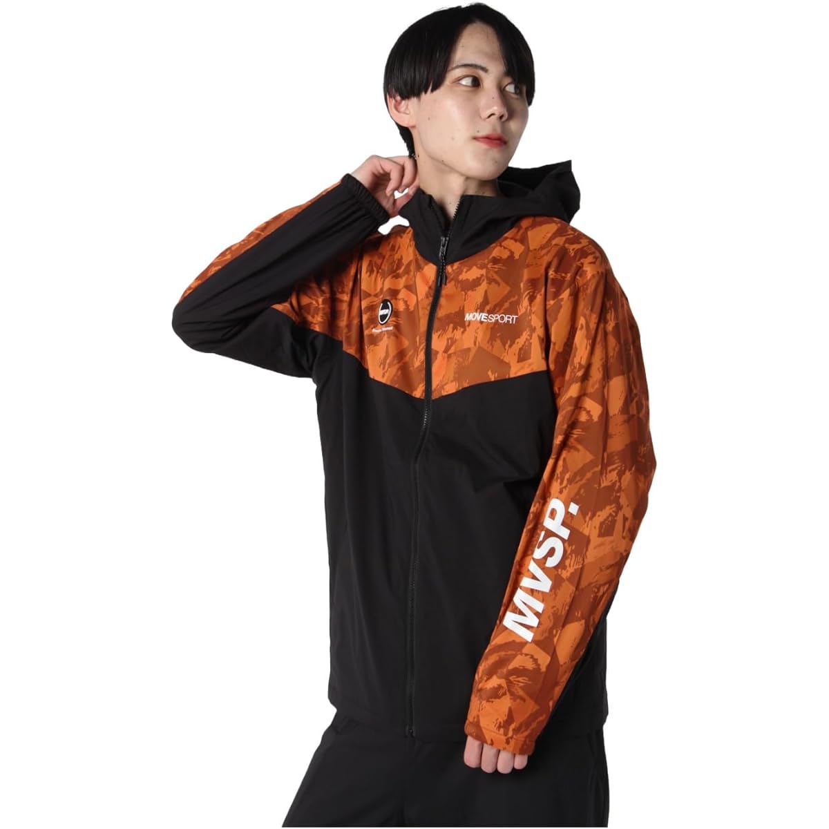 [DESCENTE] Windbreaker Jacket Mountain Parka Lightweight 4WAY Stretch Heat Navigation Heat Retention Heat Generating Allover Pattern Training MOVESPORT Men's