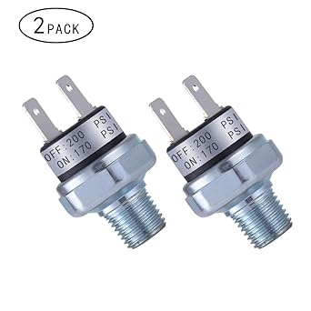 Air pressure switch 170-200 PSI pressure switch 1/4 inch-18 inch-18 NPT DC 24V 12V pressure switch air compressor pressure switch 200PSI pressure switch air horn/tank pressure switch