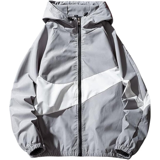 [BLANK BLANC] Jacket Zip Up Men's Color Switching Hooded Outdoor M-XL B07