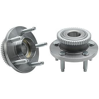 DETROIT AXLE-Front Wheel Hub and Bearing Assembly 2005-2014 Ford Mustang / 2005-2007 AVANTI AVANTI 5 Rug ABS 513221-2 Set